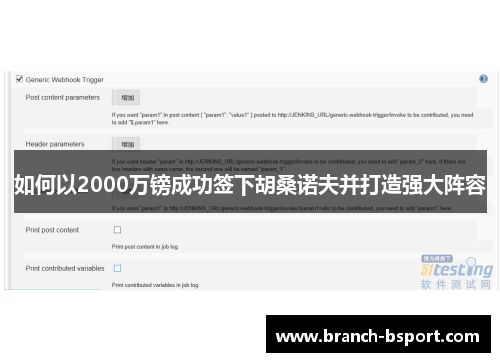 如何以2000万镑成功签下胡桑诺夫并打造强大阵容