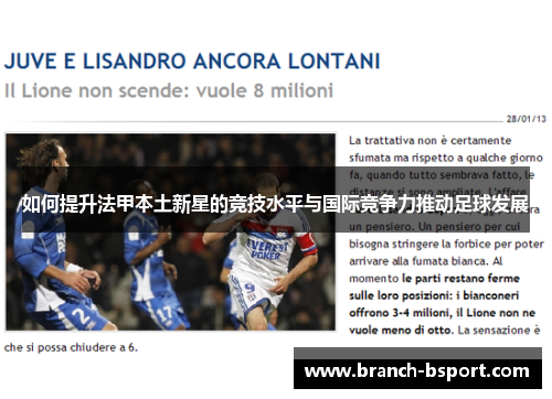 如何提升法甲本土新星的竞技水平与国际竞争力推动足球发展