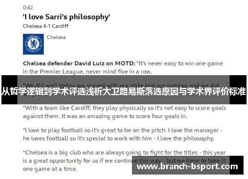 从哲学逻辑到学术评选浅析大卫路易斯落选原因与学术界评价标准