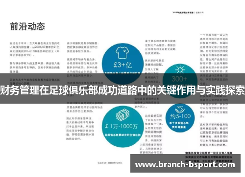 财务管理在足球俱乐部成功道路中的关键作用与实践探索 财务管理在足球俱乐部成功道路中的关键作用与实践探索